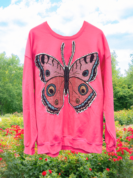 Upcycled Butterfly Sweatshirt