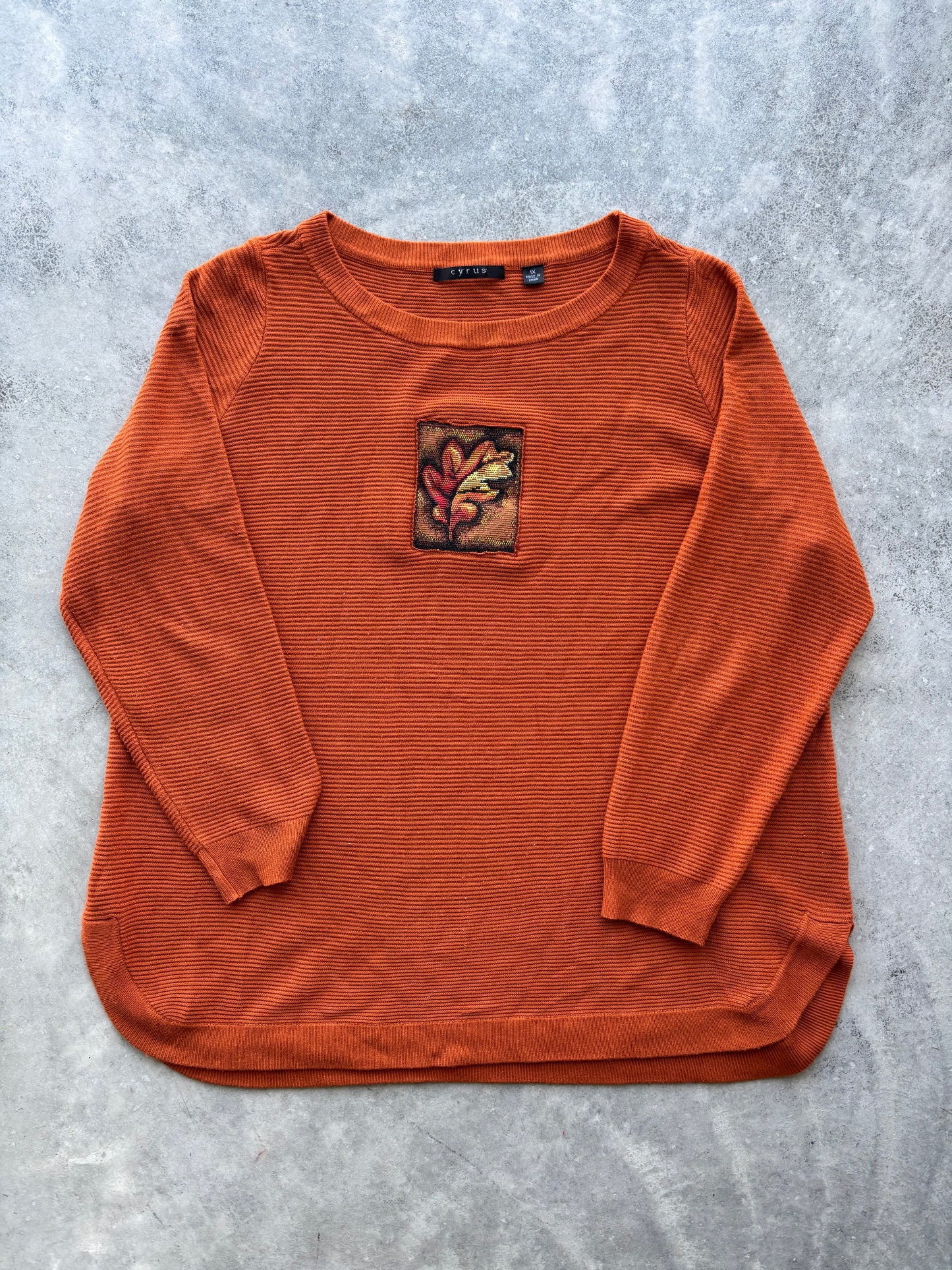 Upcycled Leaf Crewneck