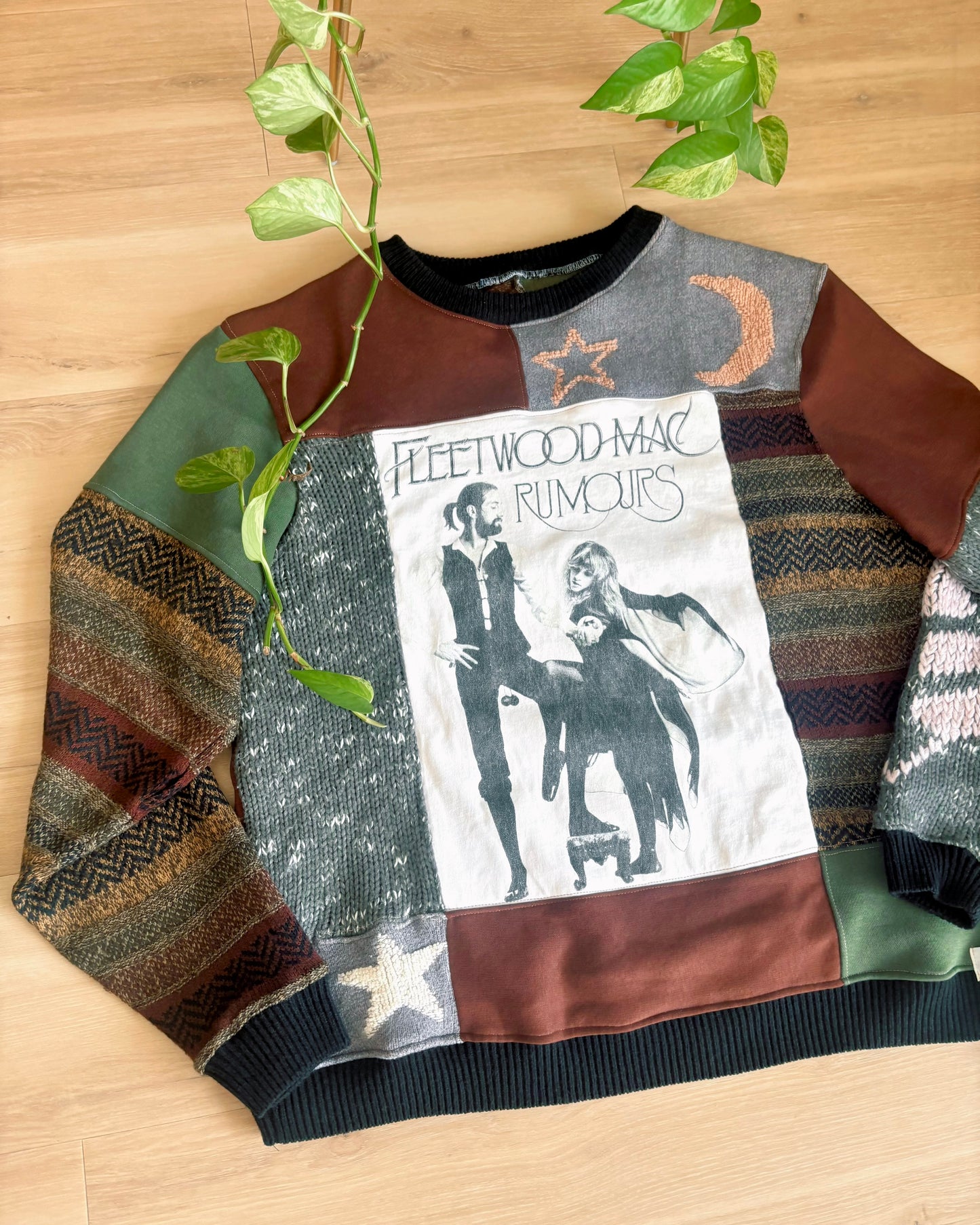 One-of-a-Kind Upcycled Fleetwood Mac Crewneck