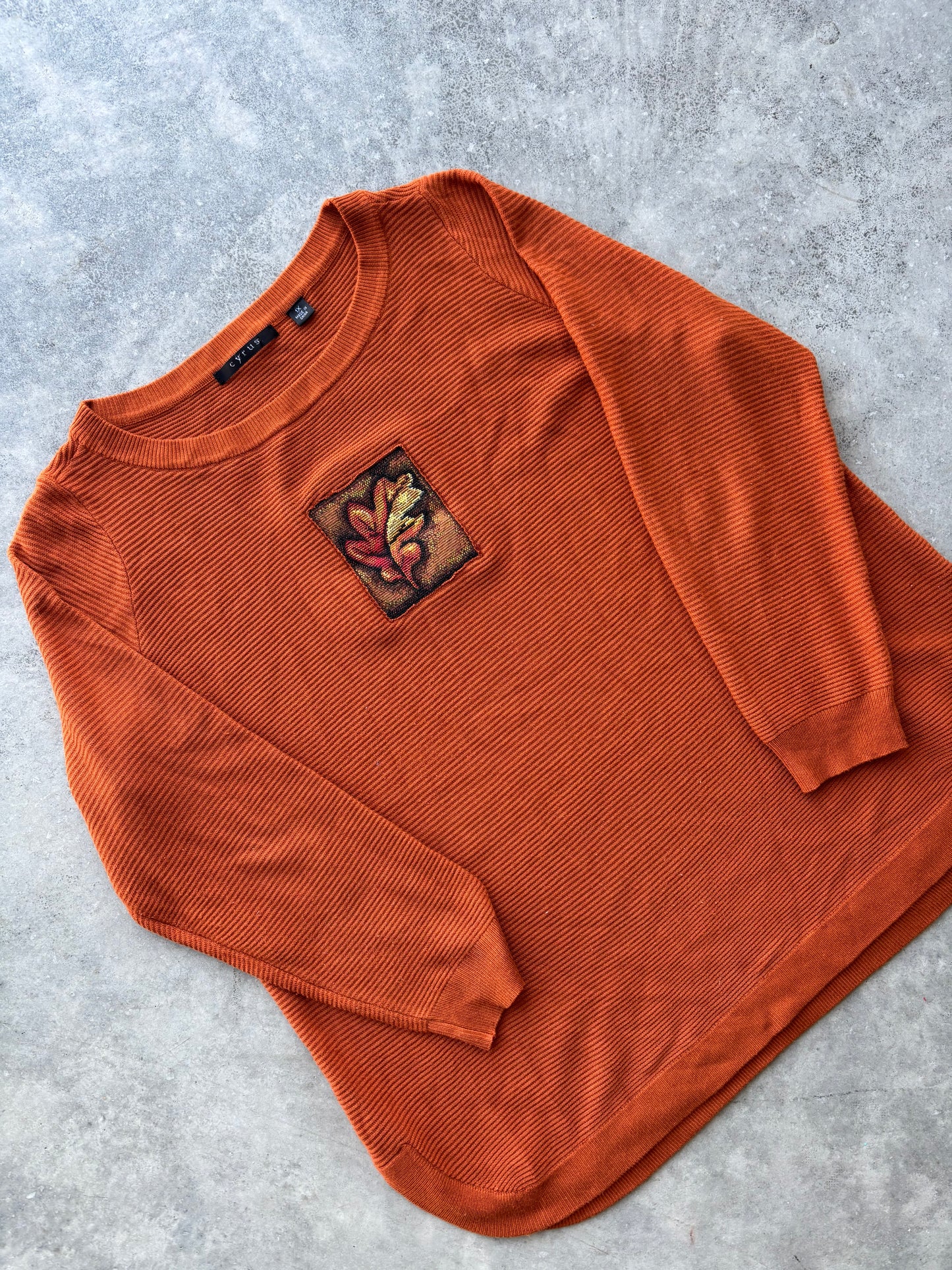 Upcycled Leaf Crewneck