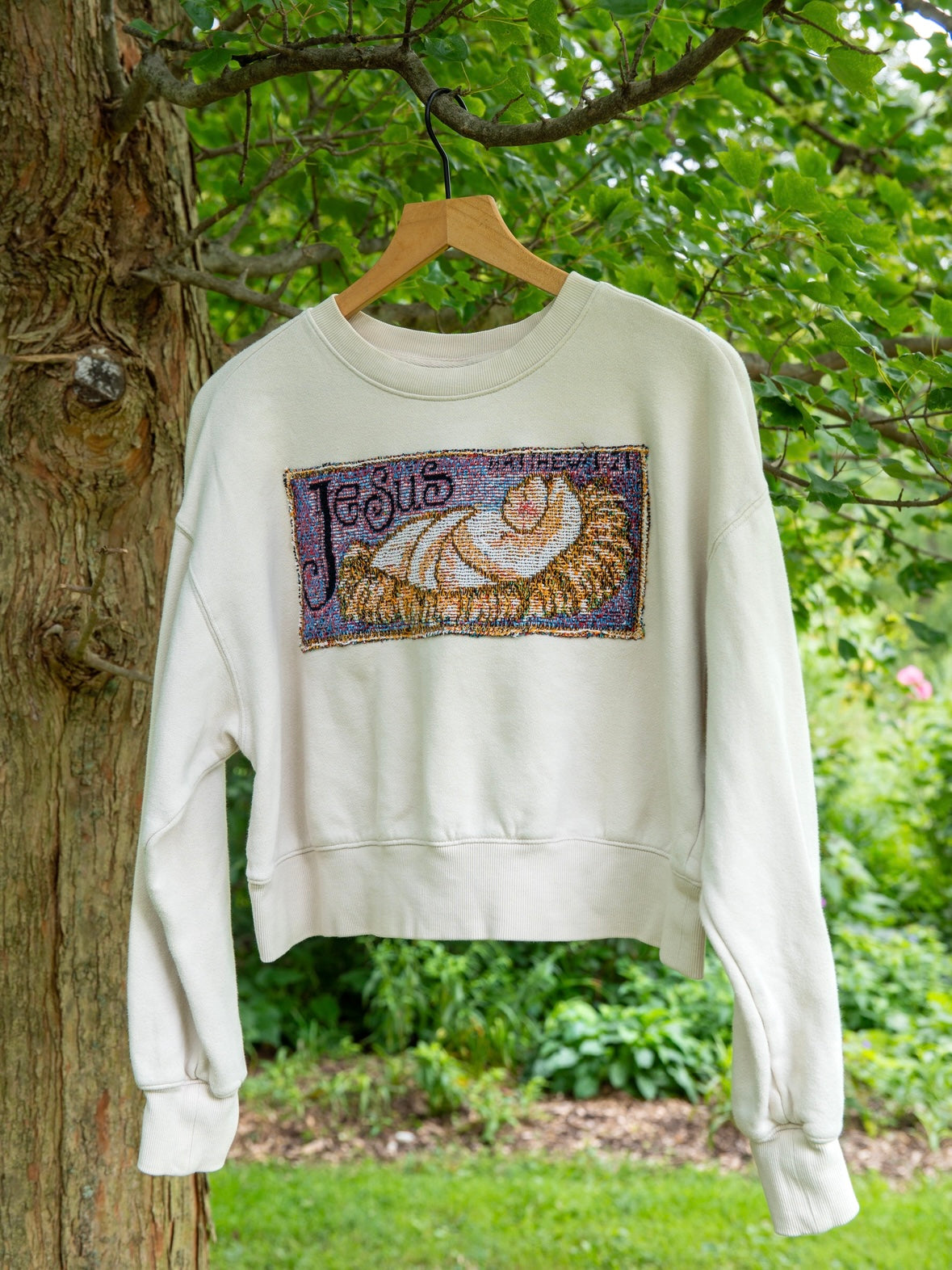 Jesus Upcycled Crewneck ✝️