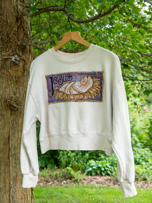 Jesus Upcycled Crewneck ✝️