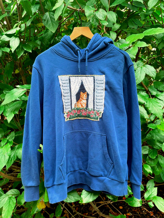 Upcycled Cat Hoodie 💐