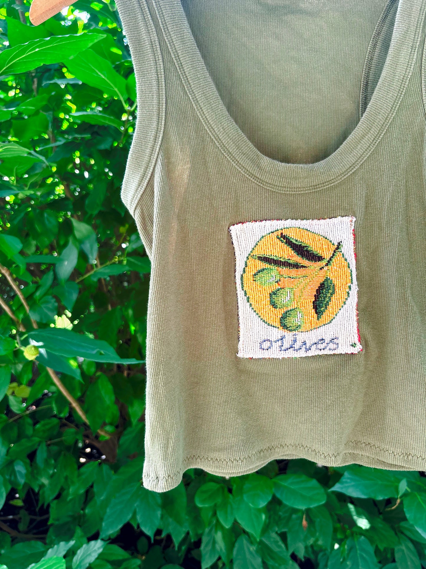 Upcycled Olives Tank🫒