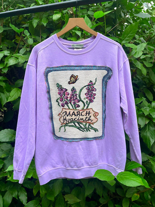 Upcycled Hyacinth Crewneck🪻