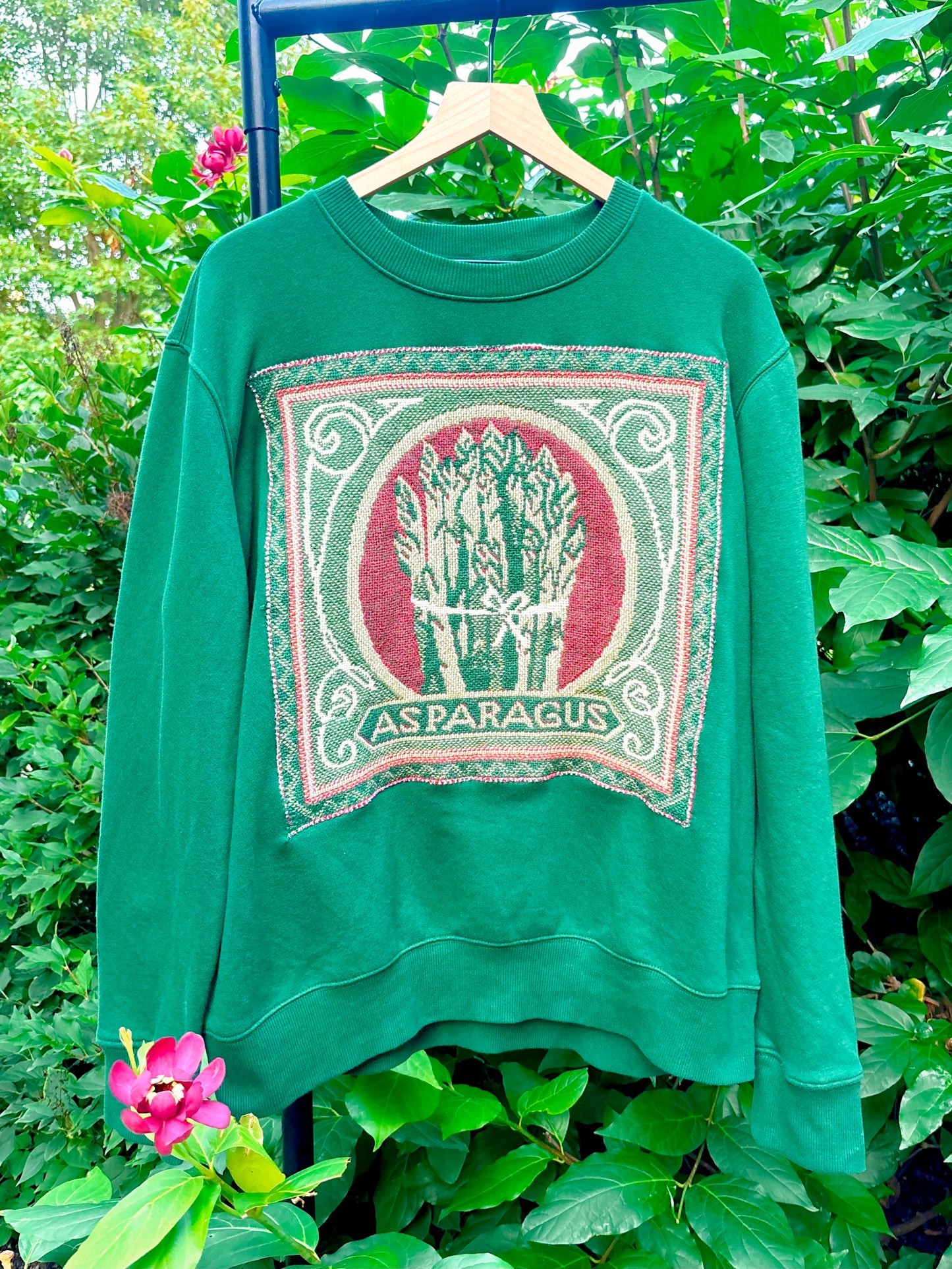 Upcycled Asparagus Crewneck🥦