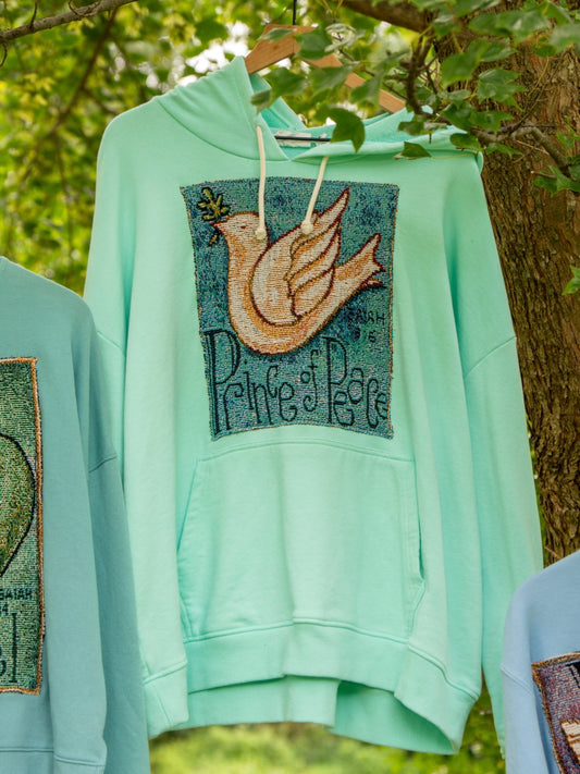 Prince of Peace Upcycled Hoodie 🕊️