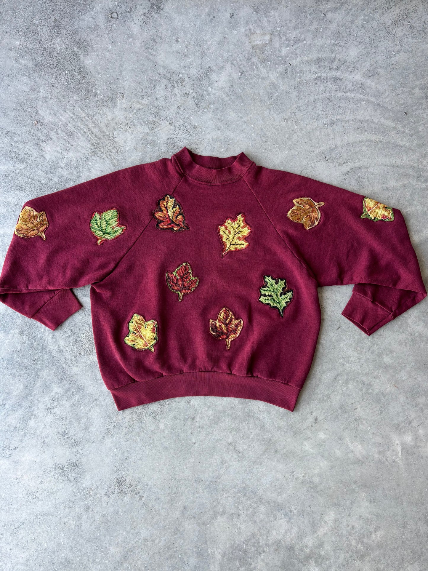 Upcycled Leaves Crewneck