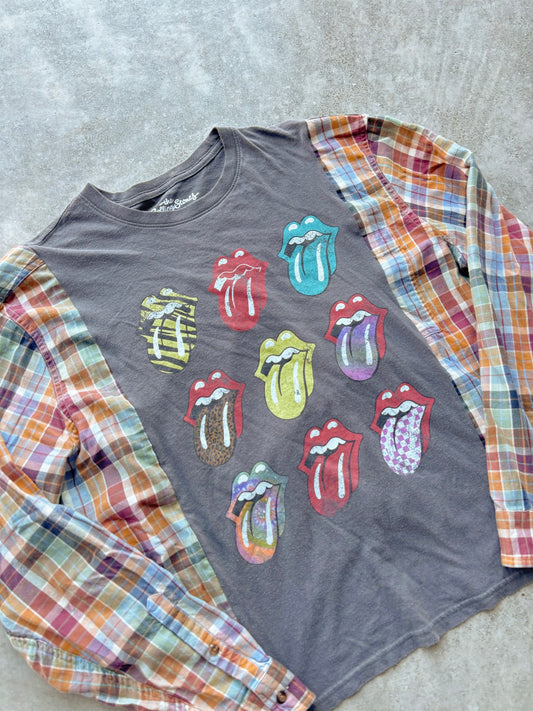 Upcycled Flannel Tee