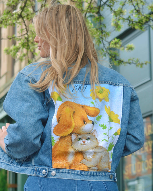1991 Puppy & Kitten Denim Jacket