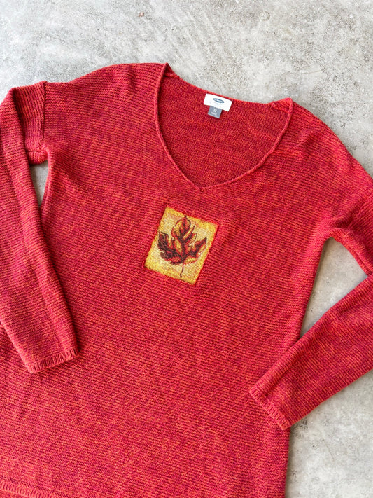 Upcycled Leaf Sweater