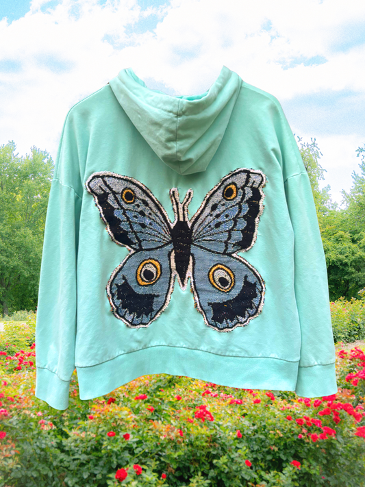 Upcycled Butterfly Sweatshirt