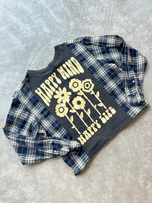 Upcycled Flannel Tee