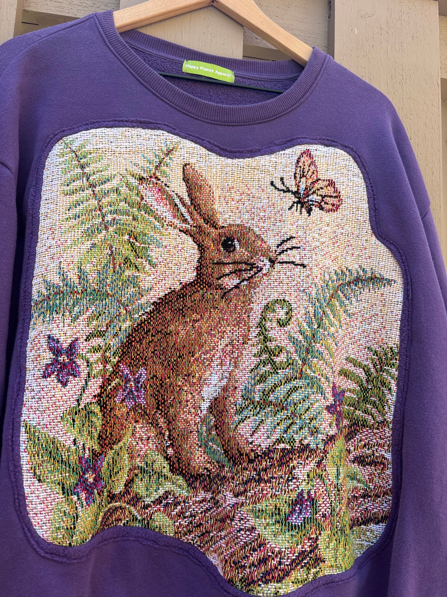 Upcycled Bunny Crewneck
