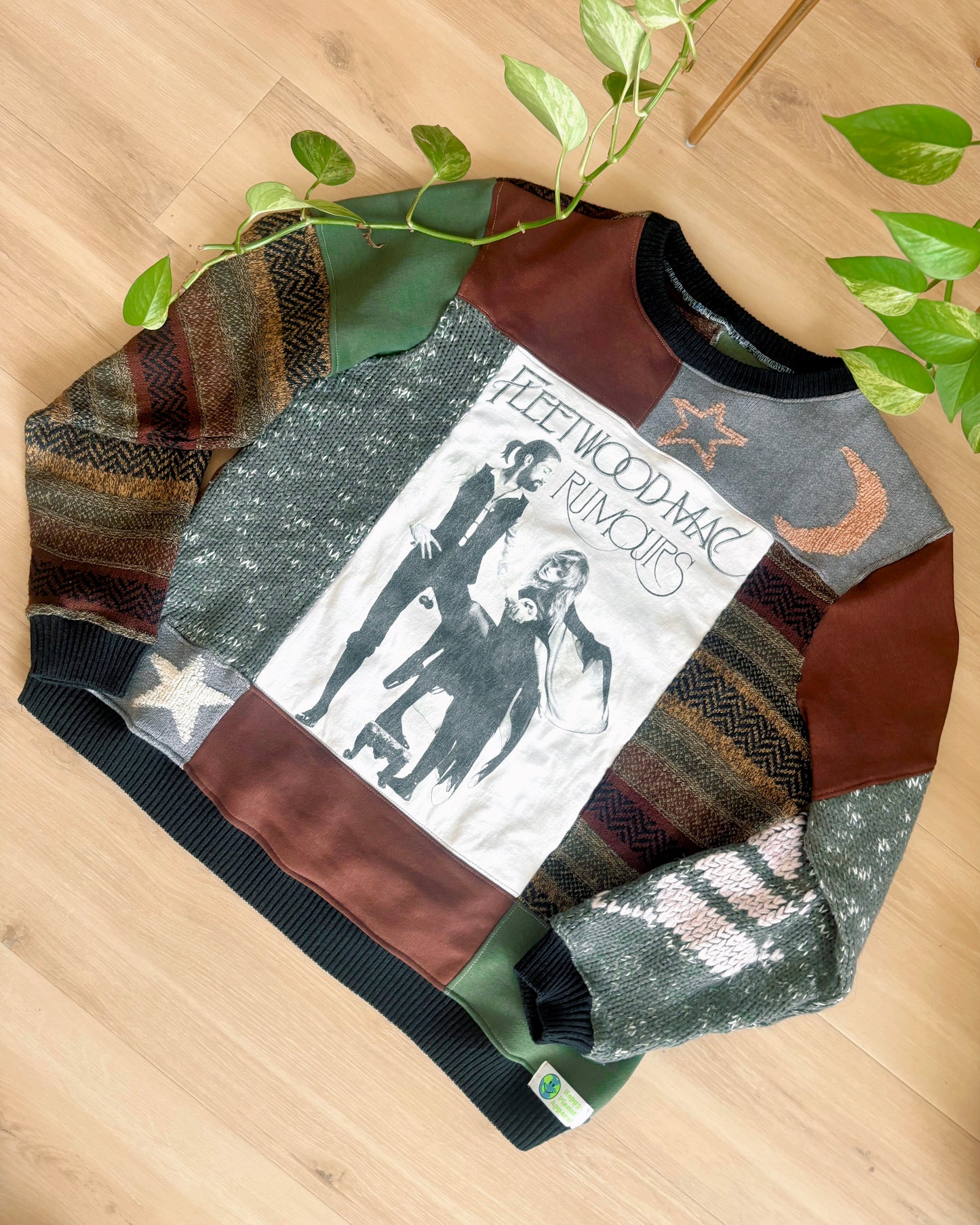One-of-a-Kind Upcycled Fleetwood Mac Crewneck