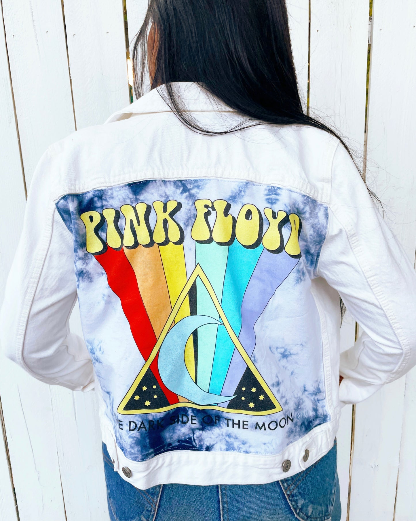 Pink Floyd White Levi's Jacket