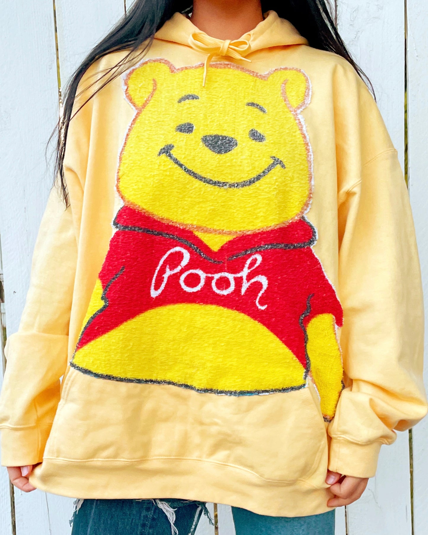Pooh Upcycled Hoodie