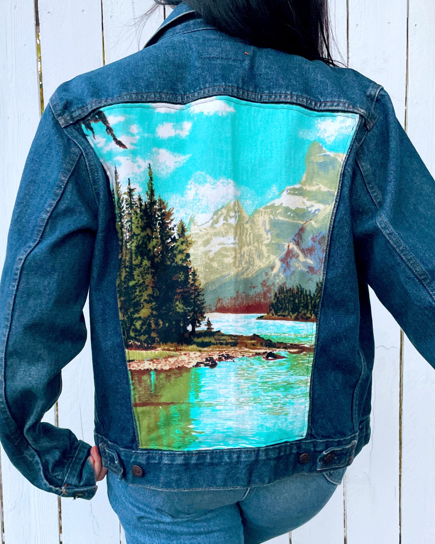 Nature Lover Upcycled Vintage Levi's Trucker Jacket