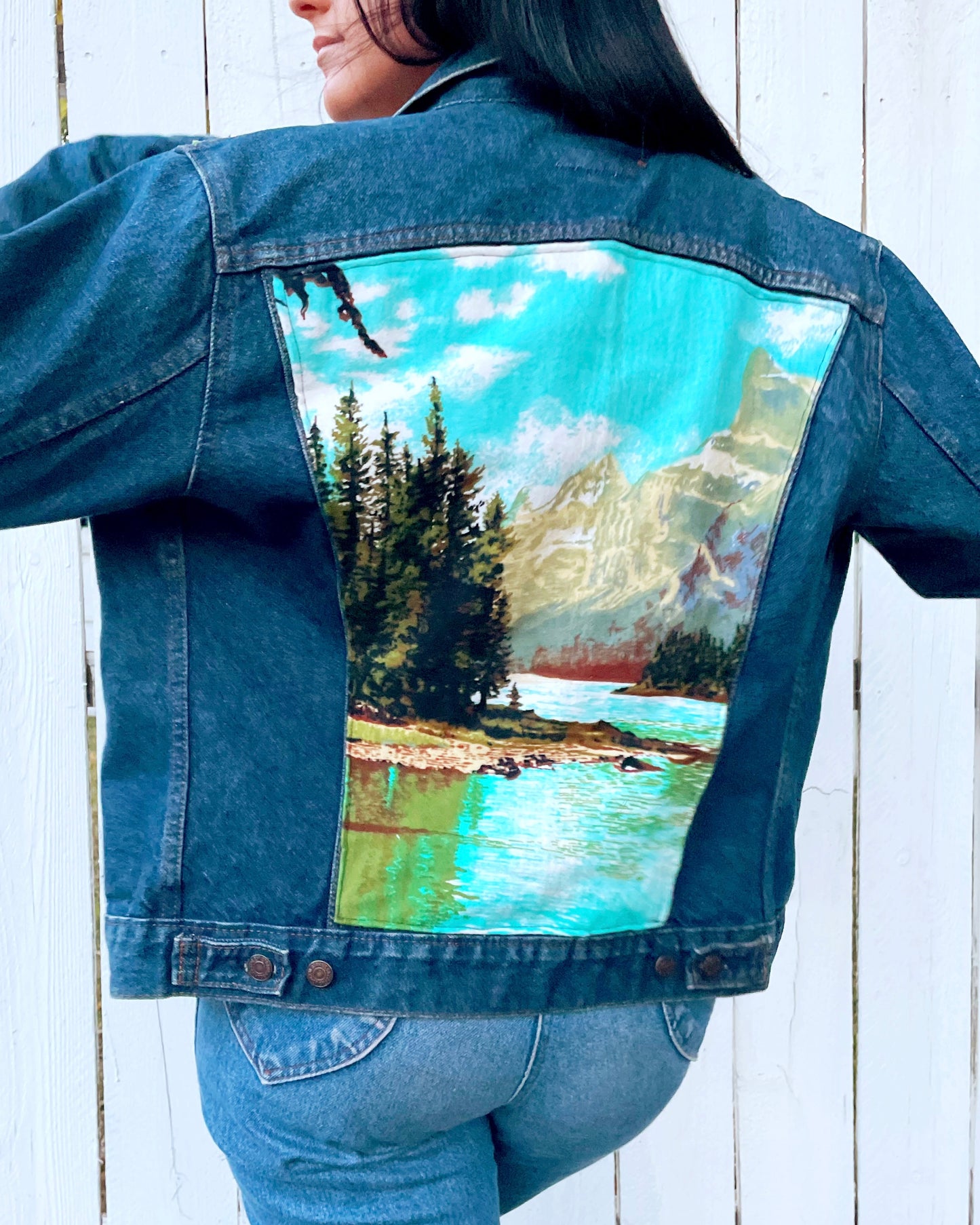 Nature Lover Upcycled Vintage Levi's Trucker Jacket