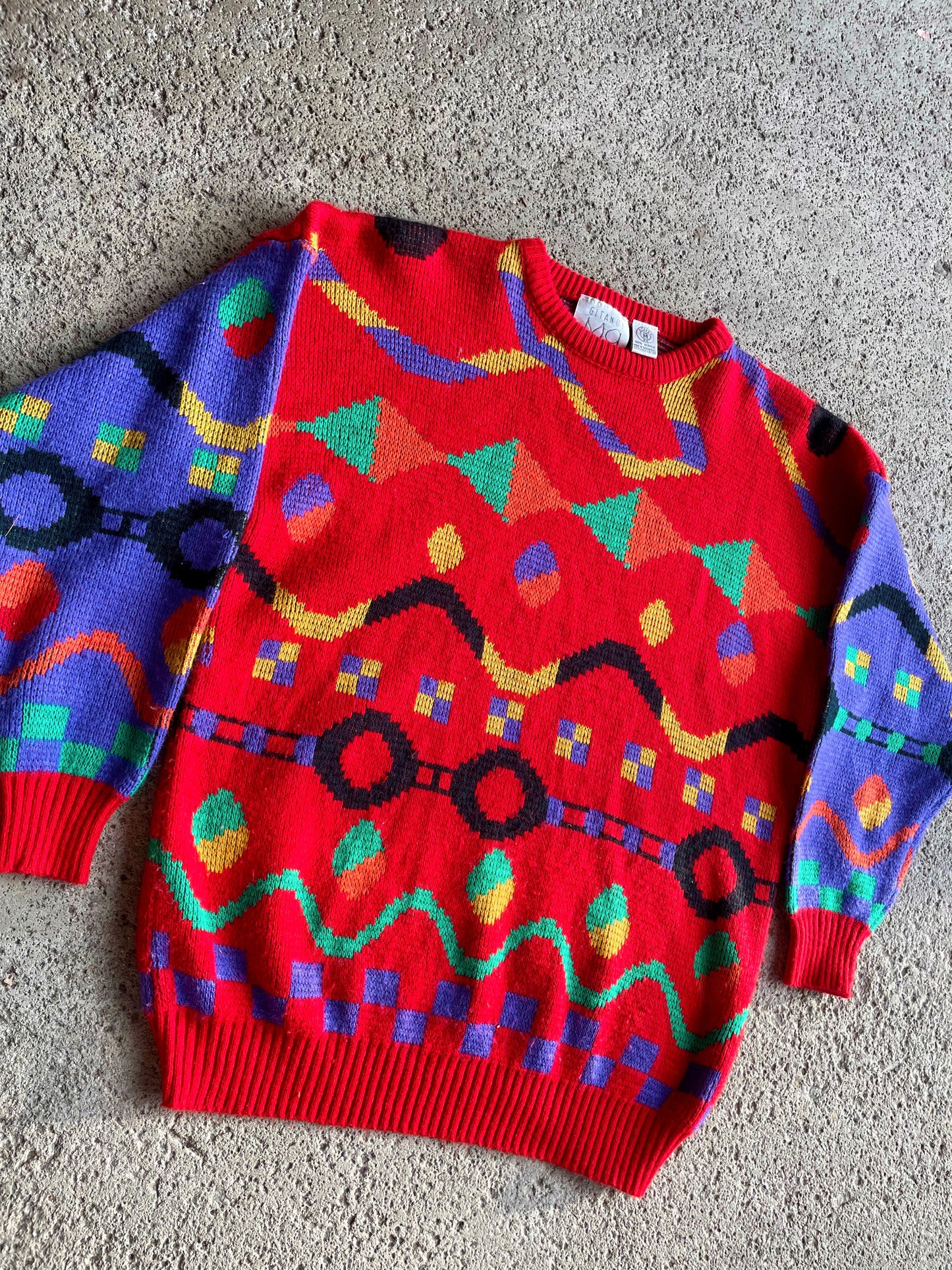 Vintage Geometric Sweater