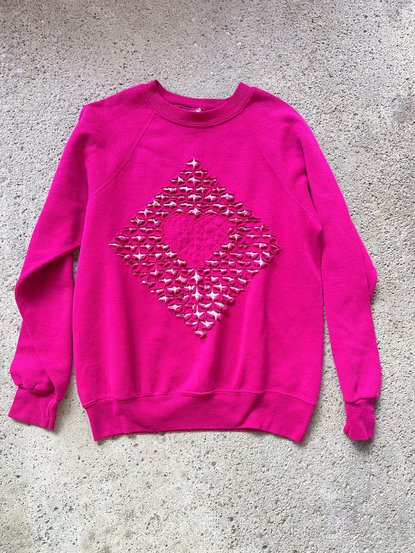 Quilted Heart Crewneck