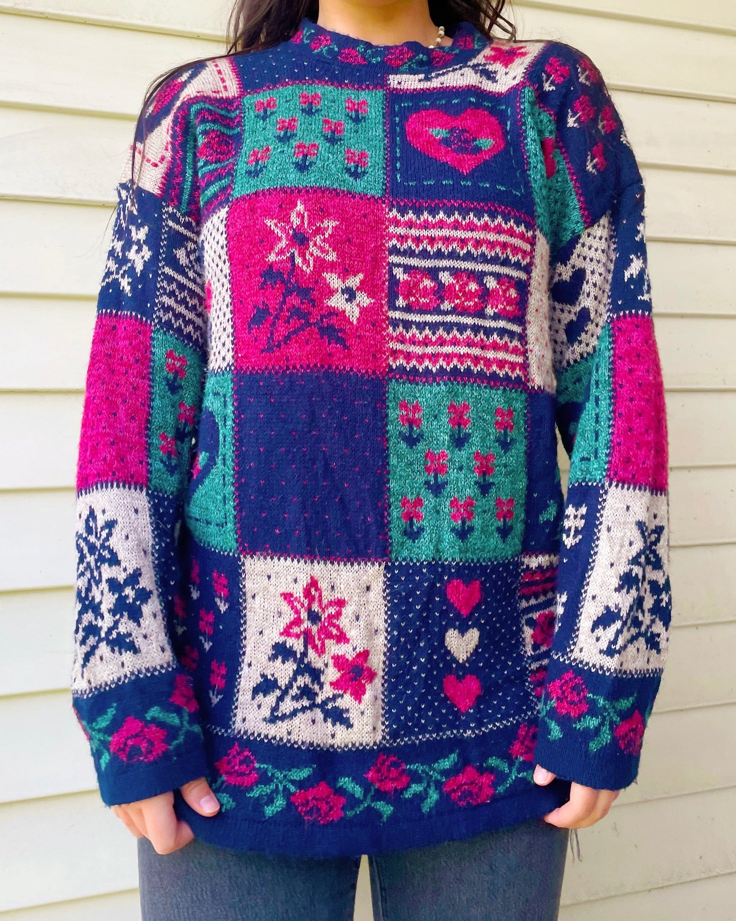 Vintage Patchwork Sweater