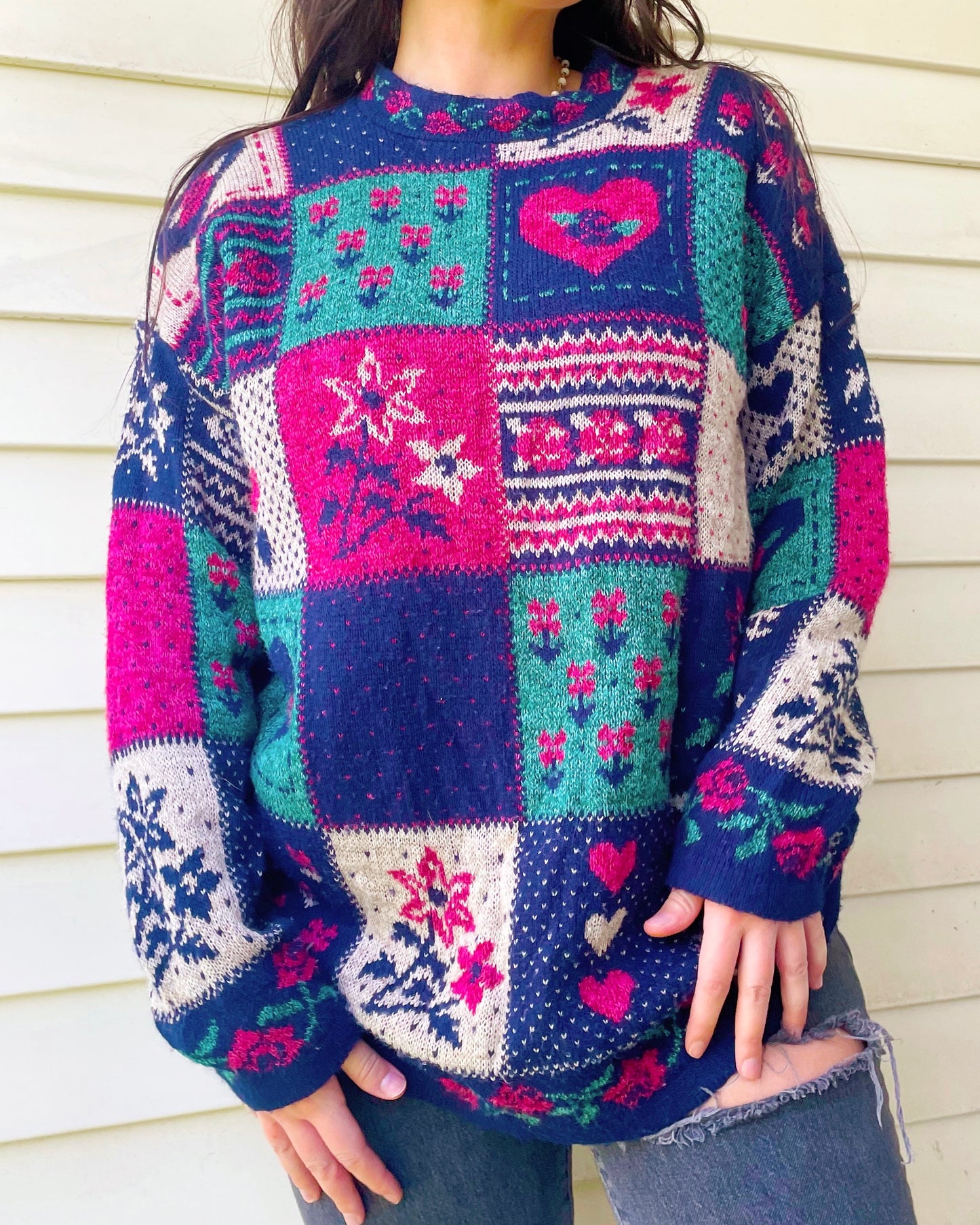 Vintage Patchwork Sweater