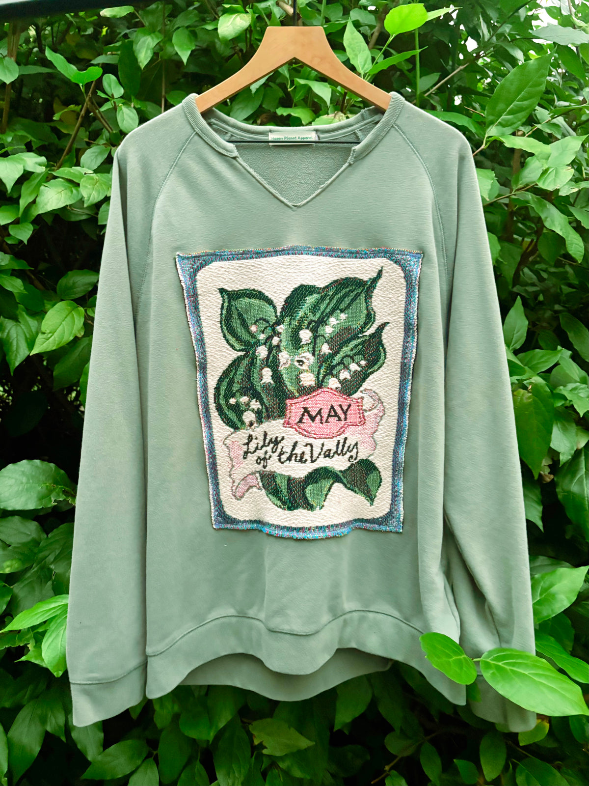 Upcycled Lily of the Valley Crewneck🌿