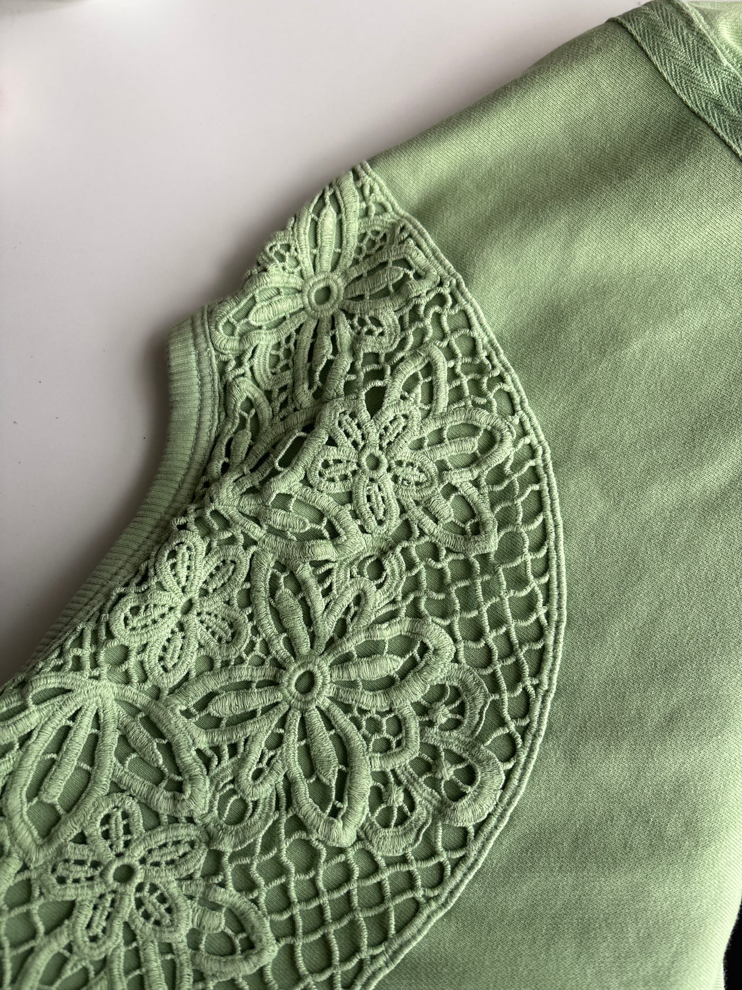 Upcycled Lilies of the Valley Crewneck🧚🏼
