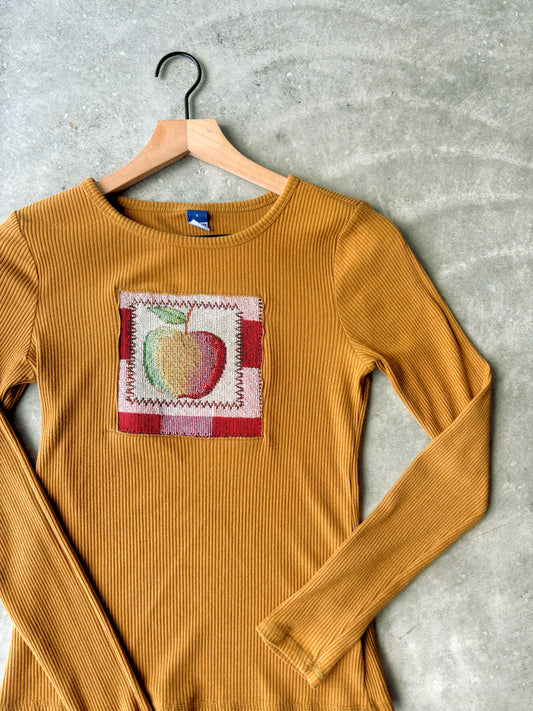 Upcycled Apple Long Sleeve Top