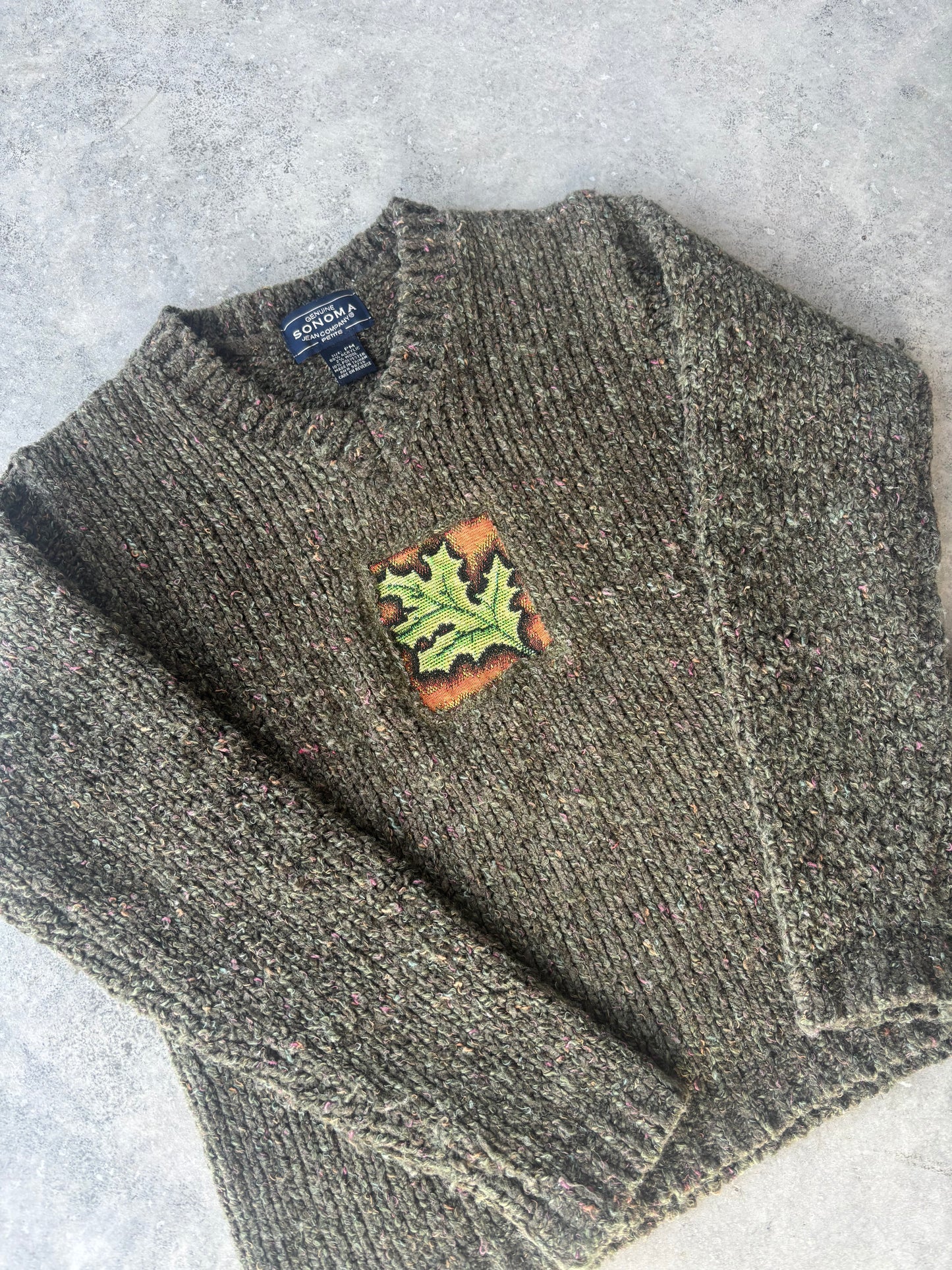 Upcycled Leaf Sweater