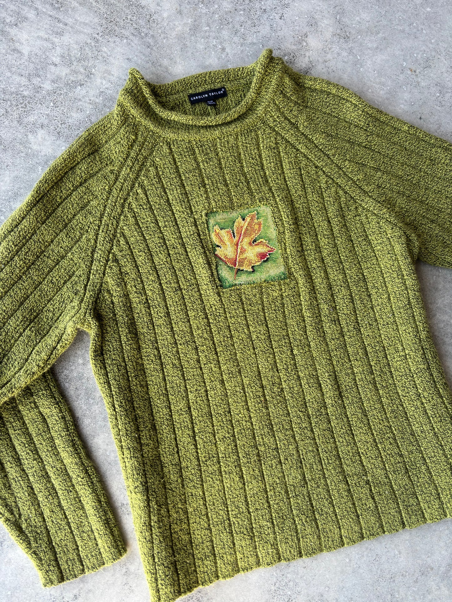 Upcycled Leaf Sweater