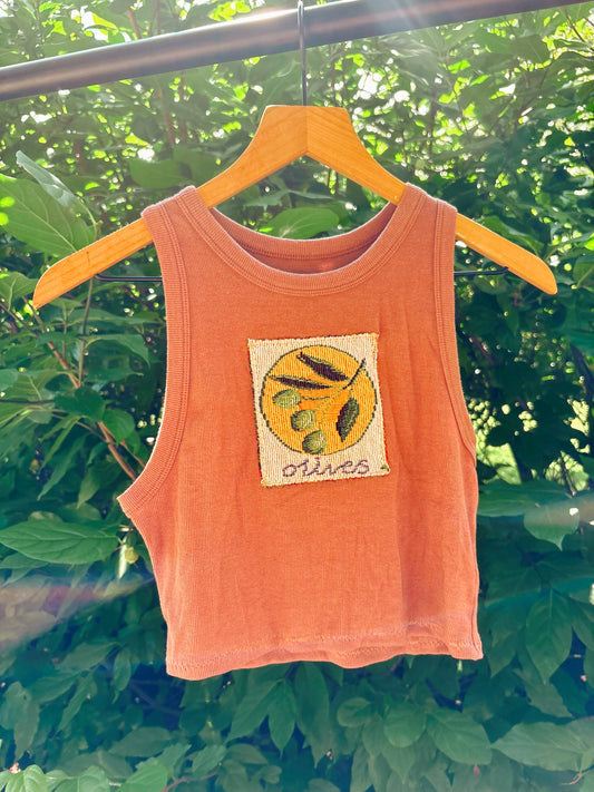 Upcycled Olives Tank🫒