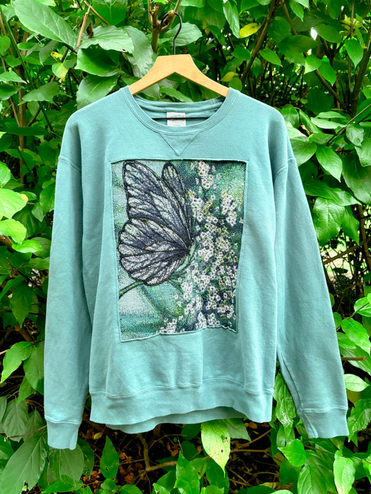Upcycled Butterfly Sweatshirt🪽