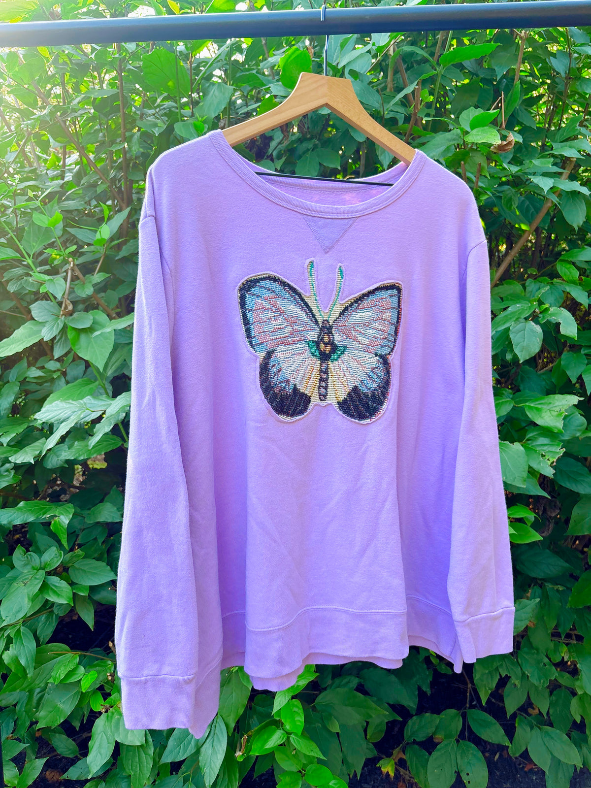 Upcycled Butterfly Sweatshirt 🦋