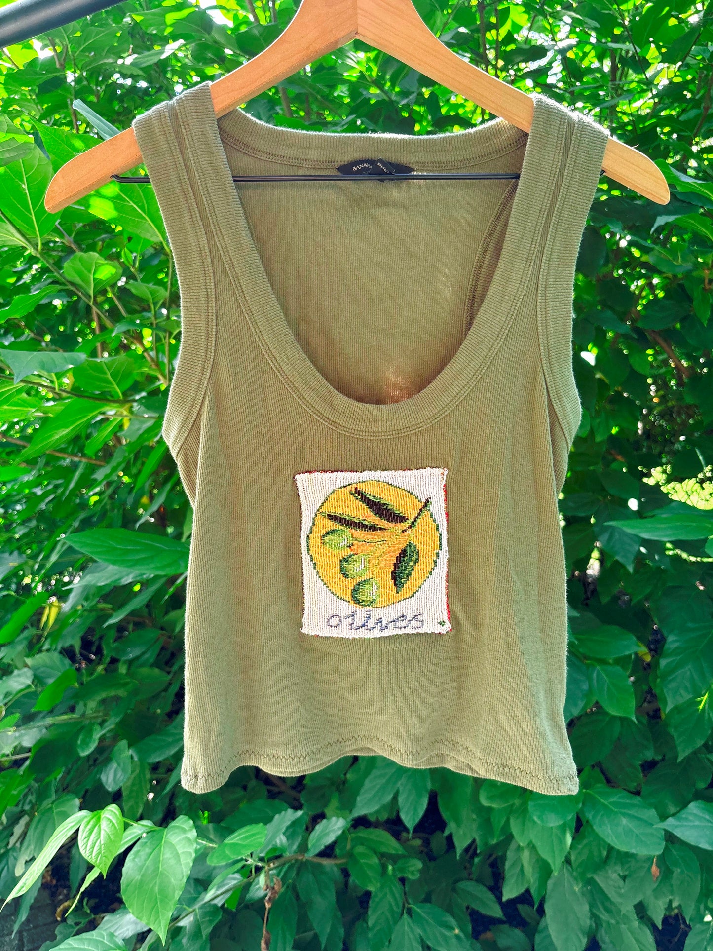 Upcycled Olives Tank🫒