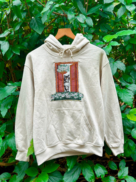 Upcycled Cat Hoodie 🌿