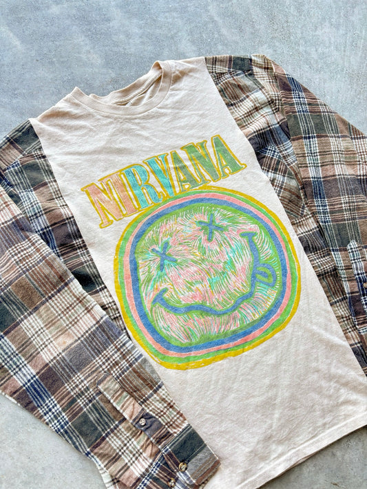 Upcycled Flannel Tee