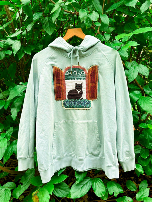 Upcycled Cat Hoodie 🐈‍⬛