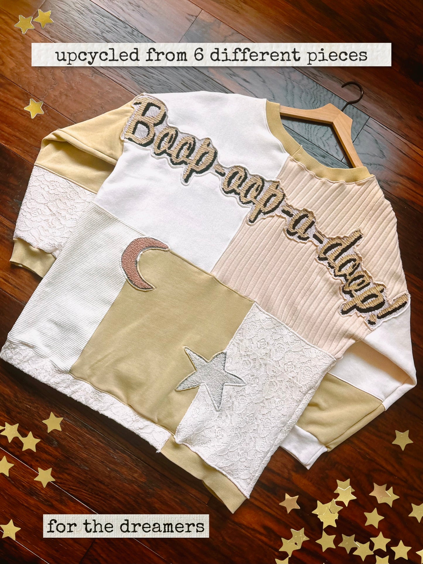Upcycled Betty Boop on the Moon Crewneck💃🏻🌙