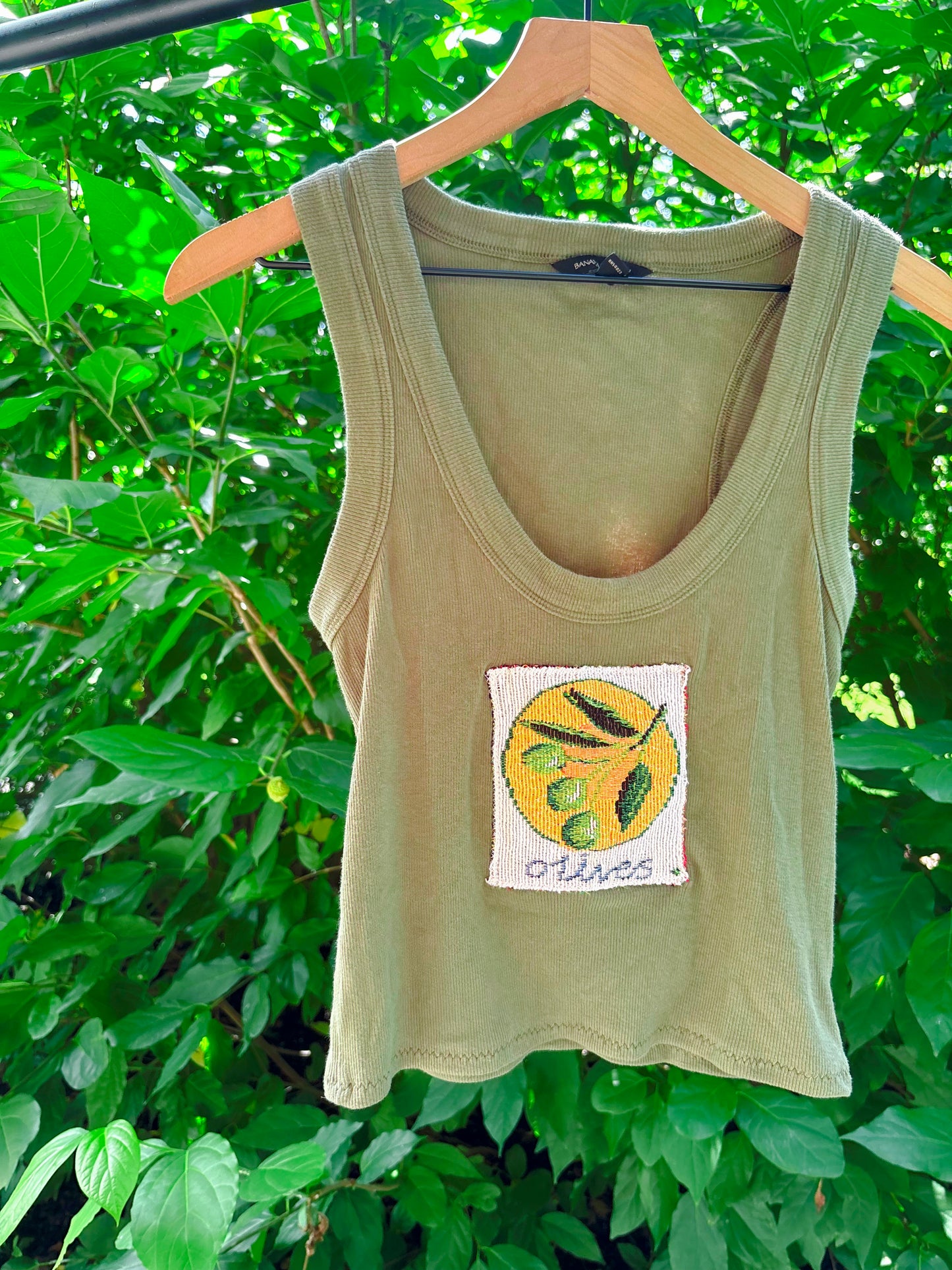 Upcycled Olives Tank🫒