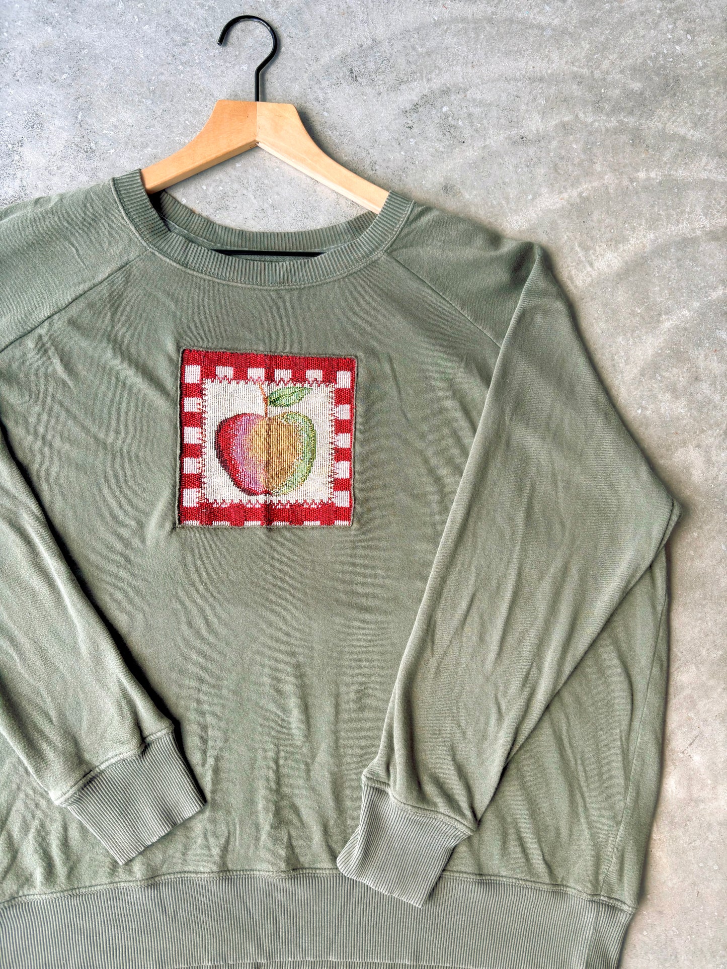 Upcycled Apple Crewneck