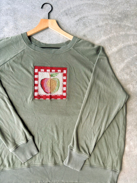 Upcycled Apple Crewneck
