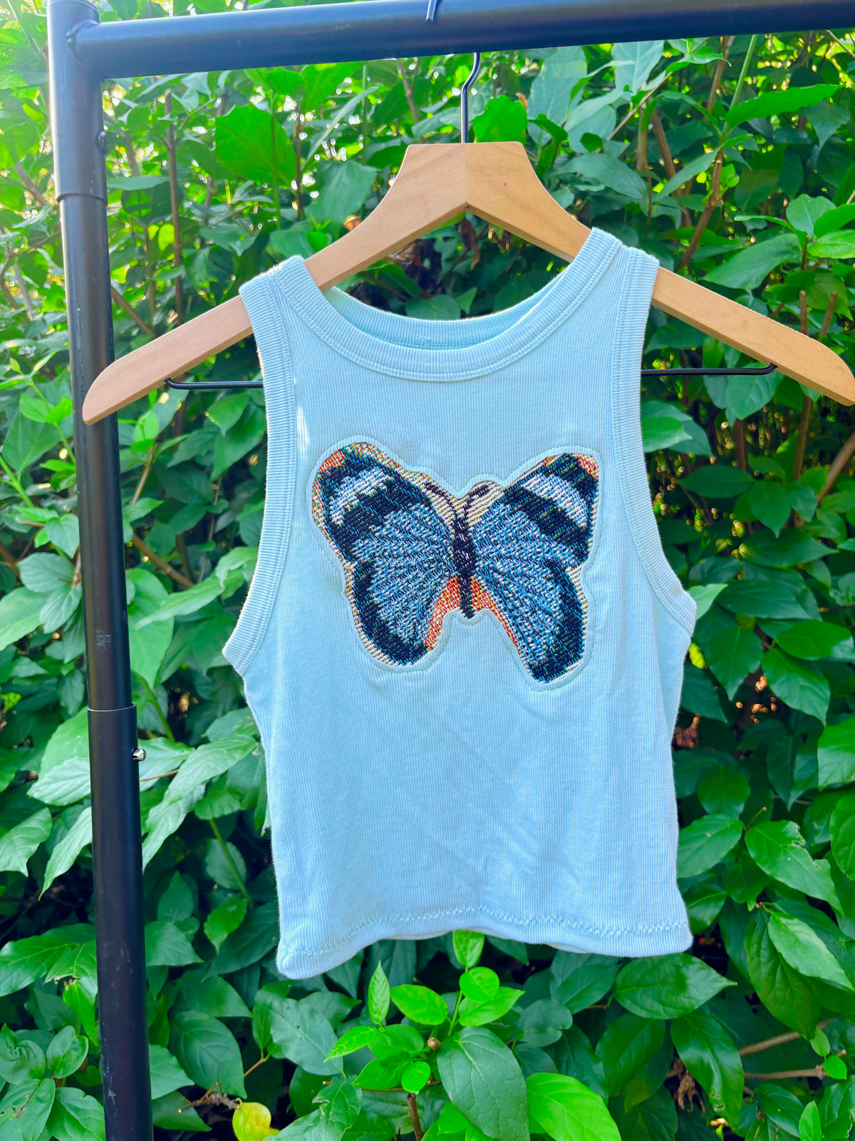 Upcycled Butterfly Tank 🦋
