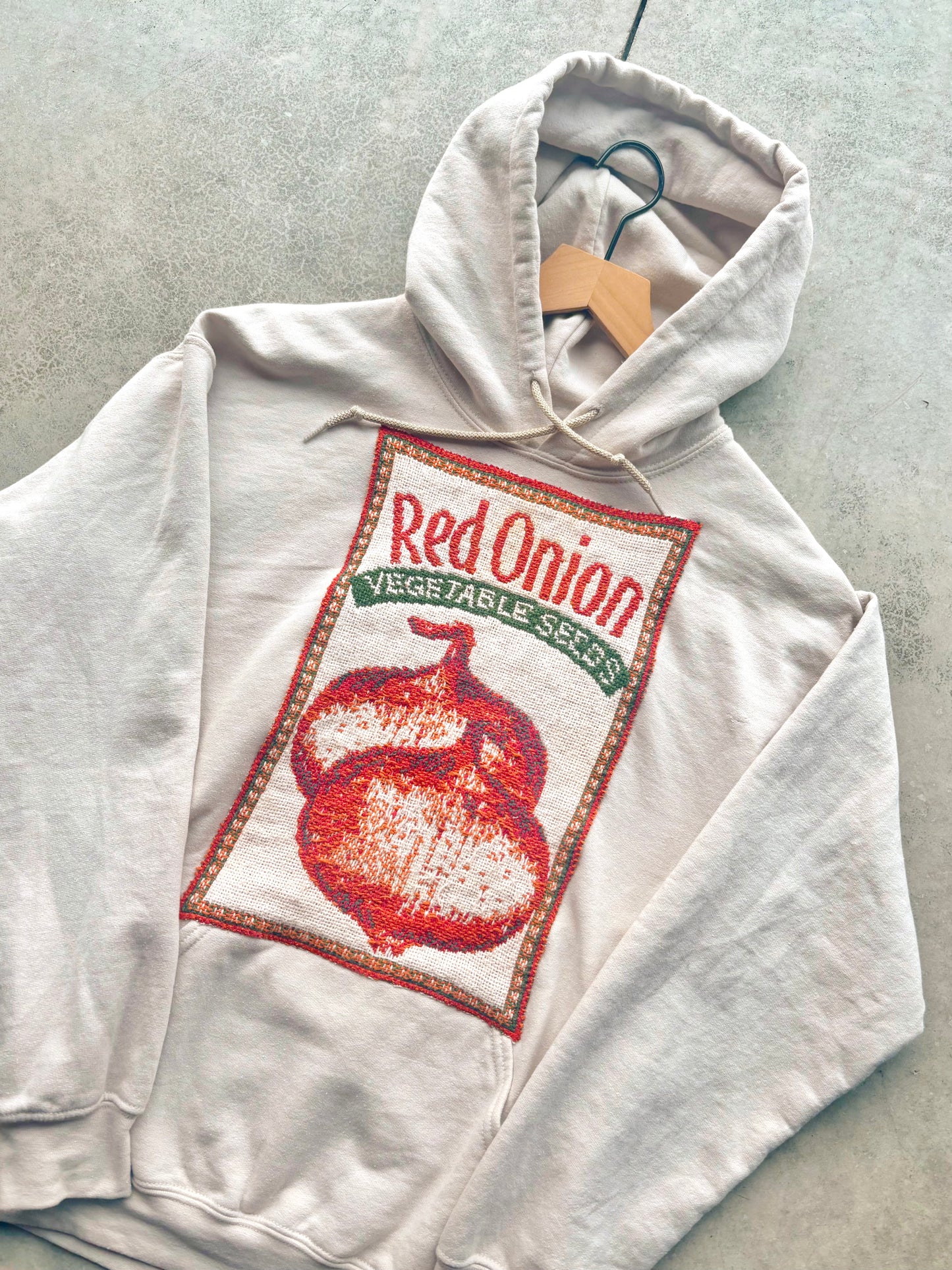 Upcycled Red Onion Hoodie