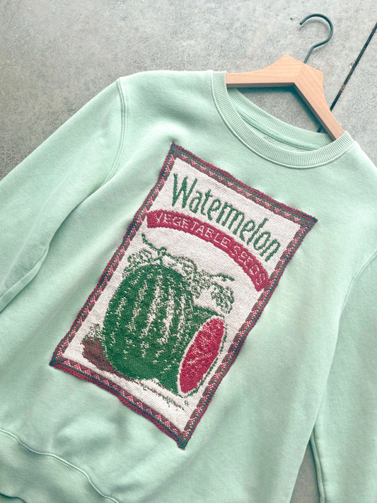 Upcycled Watermelon Crewneck