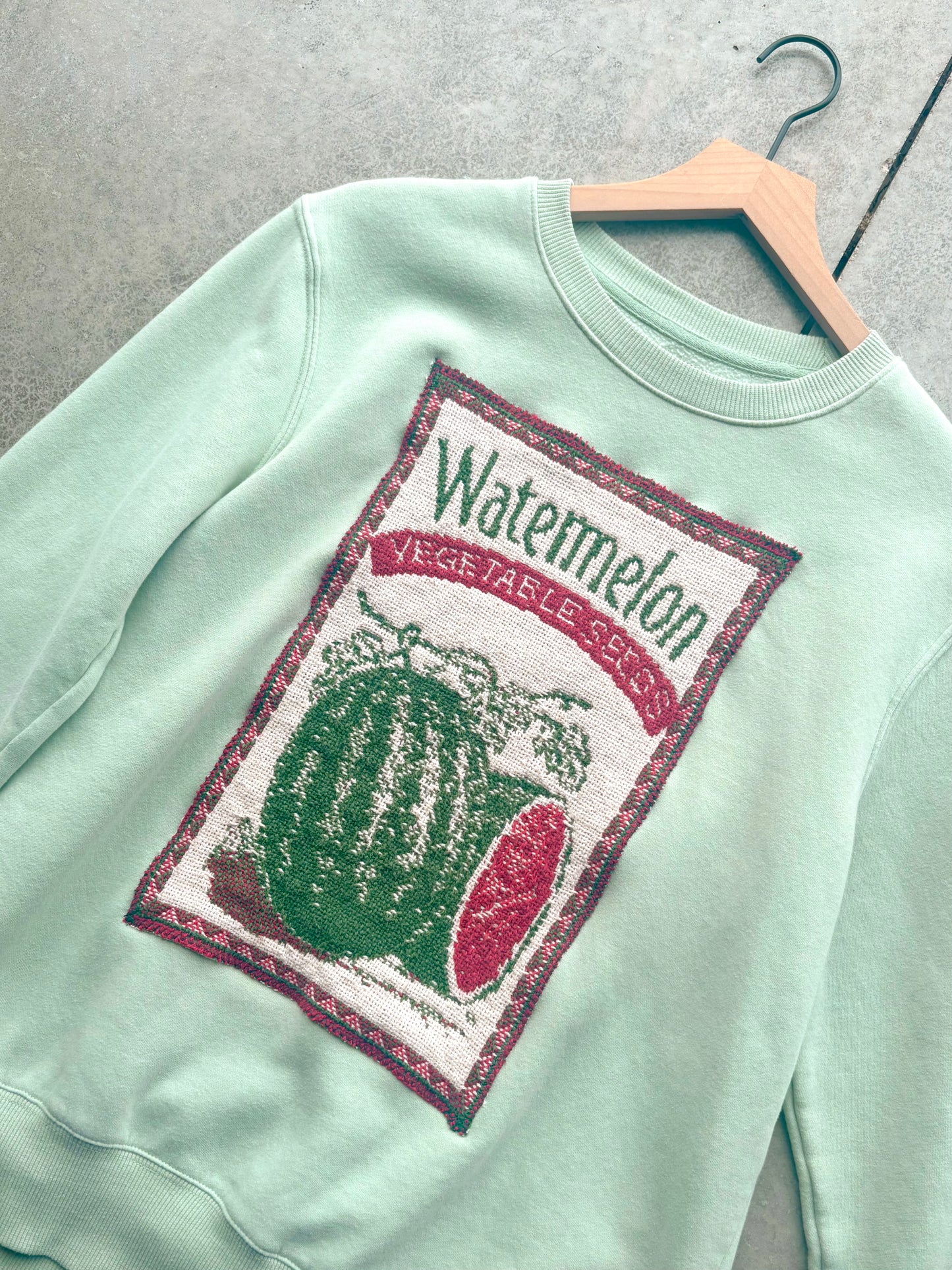 Upcycled Watermelon Crewneck