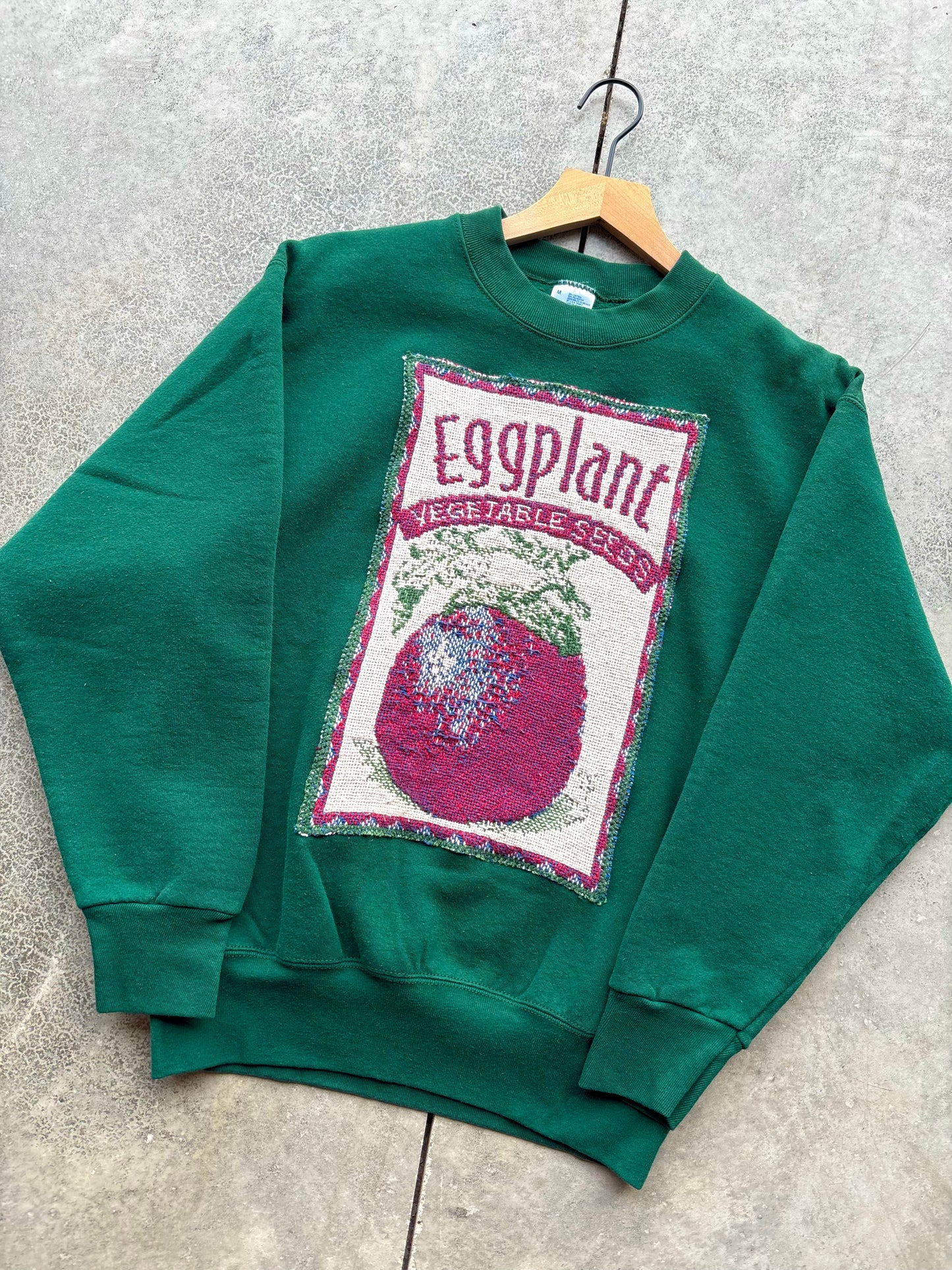 Upcycled Eggplant Crewneck