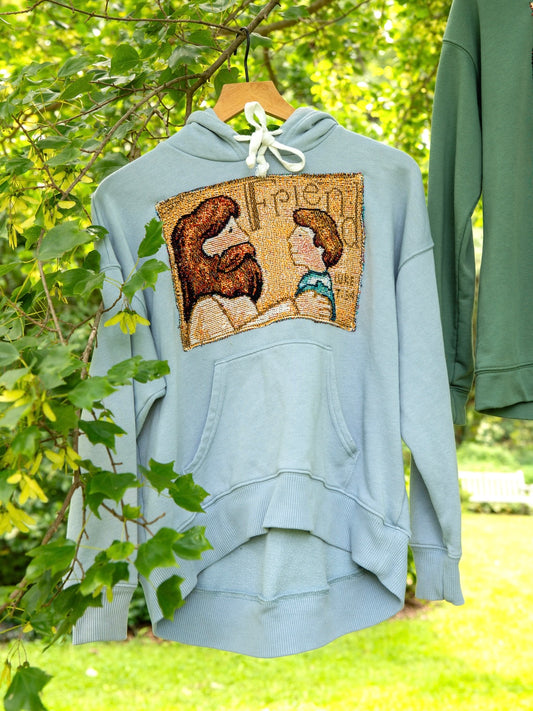 Friend Upcycled Hoodie 🫂