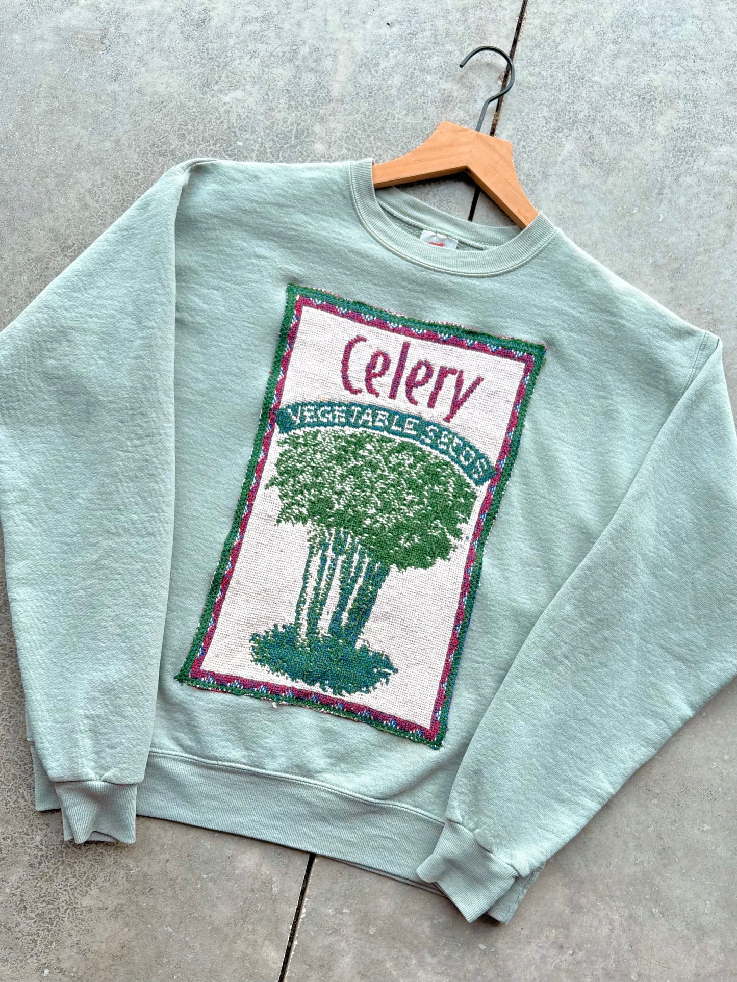 Upcycled Celery Crewneck